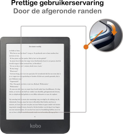 Screenprotector Geschikt voor Kobo Clara HD Screenprotector Gehard Glas Tempered Glass - Screenprotector Geschikt voor Kobo Clara HD Screenprotector