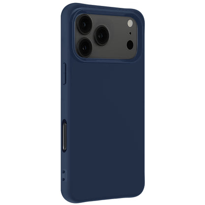 iPhone 17 Pro Max Hoesje Siliconen Backcover Lichtgewicht - Donkerblauw