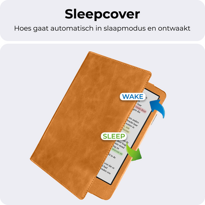 Kobo Clara BW Leren Bookcase Hoes - Bruin