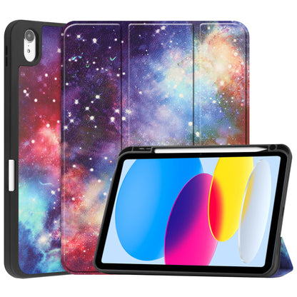 iPad 2022 Hoesje Book Case Met Apple Pencil Uitsparing - Galaxy