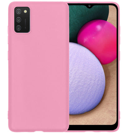 Samsung A03s Hoesje Siliconen Backcover Lichtgewicht - Lichtroze