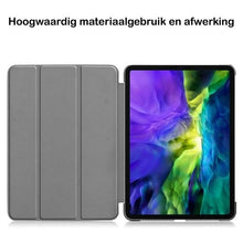 iPad Pro 2020 (11 inch) Trifold Bookcase Hoes - Donkerroze