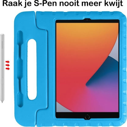 iPad 10.2 2019/2020 Kinderhoes Shockabsorberend Foam - Blauw