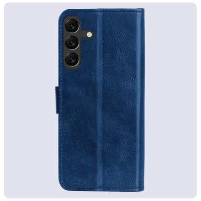 Samsung S24 Plus Hoesje Bookcase Cover met Kaarthouder - Donkerblauw