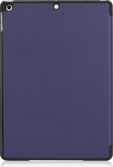 iPad 10.2 2019 Trifold Bookcase Hoes - Donkerblauw