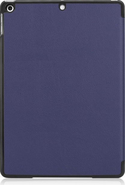 iPad 10.2 2019 Trifold Bookcase Hoes - Donkerblauw