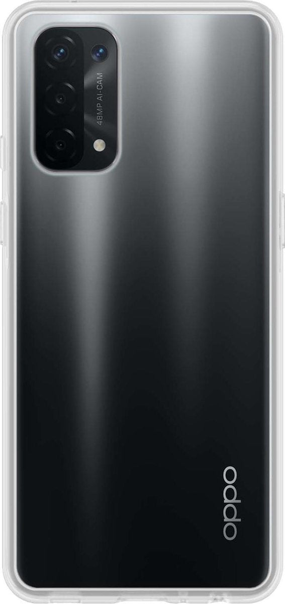 OPPO A74 5G Hoesje Siliconen - Transparant