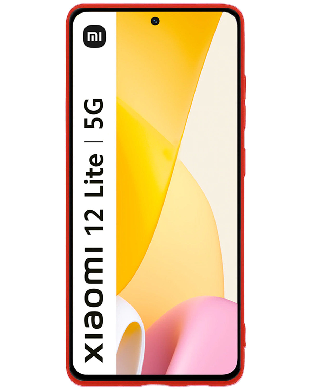 Xiaomi 12 Lite Hoesje Siliconen - Rood