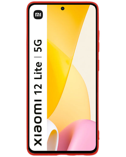 Xiaomi 12 Lite Hoesje Siliconen - Rood