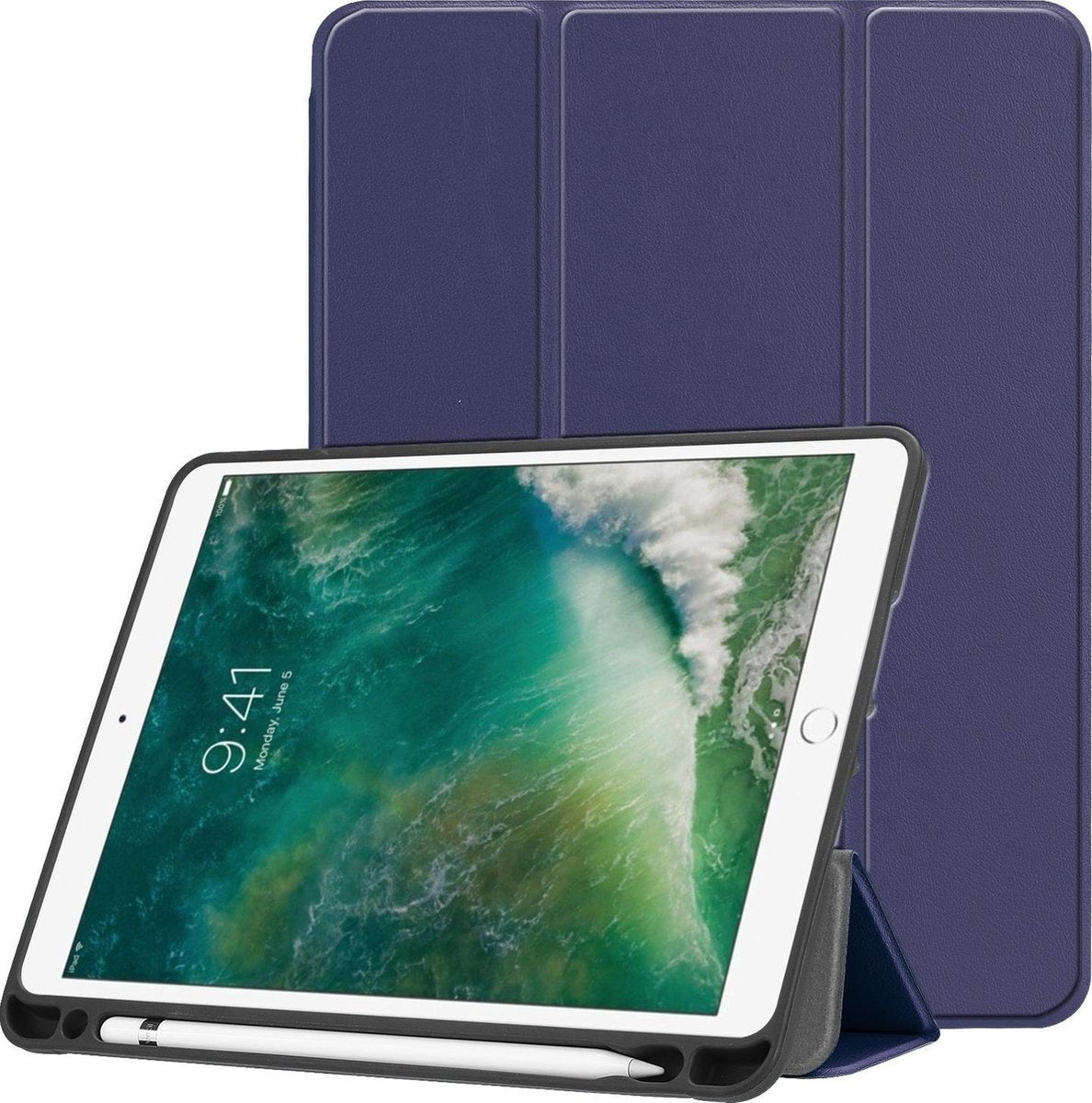 iPad 2017 Hoesje Book Case - Donkerblauw