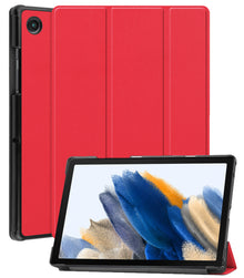 Samsung Galaxy Tab A8 Trifold Bookcase Hoes - Rood
