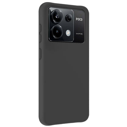 Xiaomi Poco X6 Hoesje Siliconen Backcover Lichtgewicht - Zwart