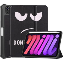 iPad Mini 6 Trifold Bookcase Hoes met Penhouder voor Apple Pen - Don't Touch Me