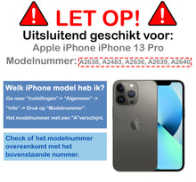 iPhone 13 Pro Hoesje Bookcase Cover Uitneembaar - Zwart