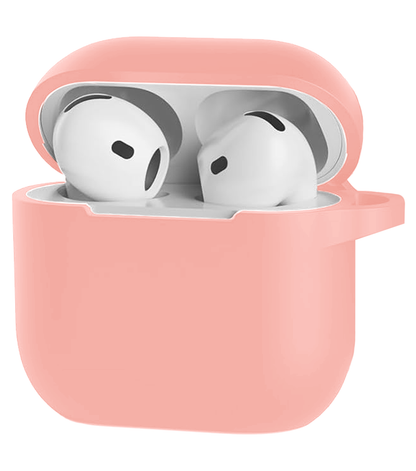 AirPods 4 Hoesje Siliconen Krasbestendig - Lichtroze