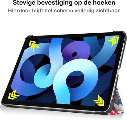 iPad Air 2020 Trifold Bookcase Hoes - Vlinders