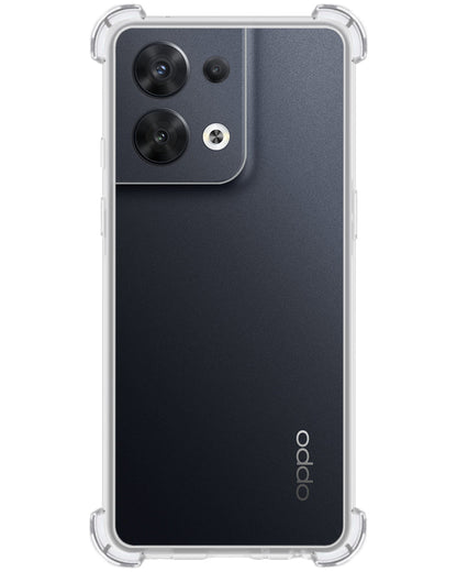 OPPO Reno 8 Pro Hoesje Shockproof Backcover Siliconen - Transparant