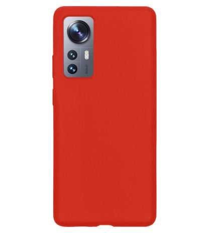 Xiaomi 12X Hoesje Siliconen Backcover Lichtgewicht - Rood