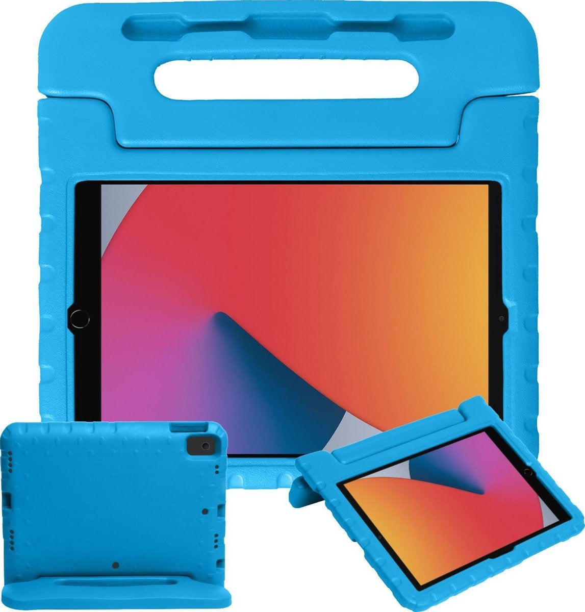 iPad 10.2 2019/2020 Hoesje Kids Cover Bumper - Blauw