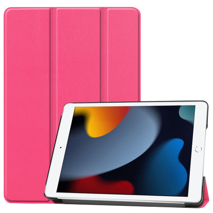 iPad 10.2 2021 Trifold Bookcase Hoes - Roze