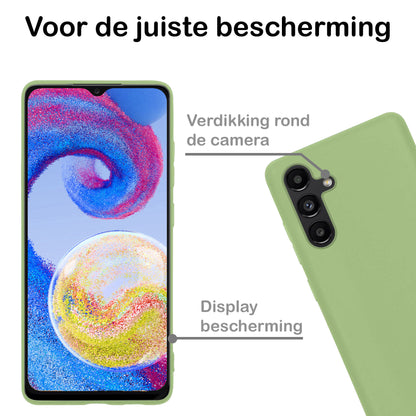Samsung A04s Hoesje Siliconen Backcover Lichtgewicht - Groen