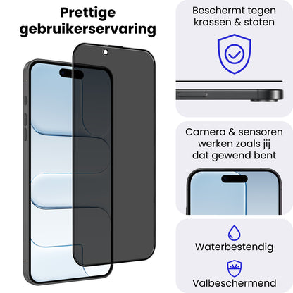 iPhone Air Screenprotector Gehard Glas - Privacy