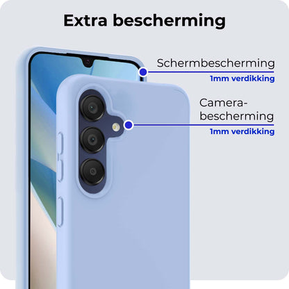 Samsung A15 Hoesje Siliconen - Lichtblauw