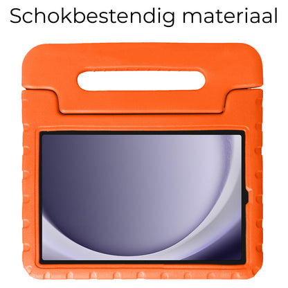 Samsung Galaxy Tab A9 Plus Hoesje Kids Cover Bumper - Oranje