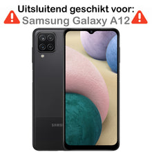 Samsung A12 Screenprotector Gehard Glas - Privacy