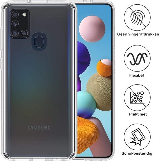 Samsung A21s Hoesje Siliconen - Transparant