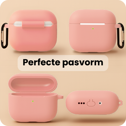 AirPods Pro 3 Hoesje Siliconen Krasbestendig - Lichtroze