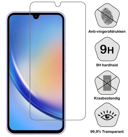 Samsung A34 Screenprotector Tempered Glass