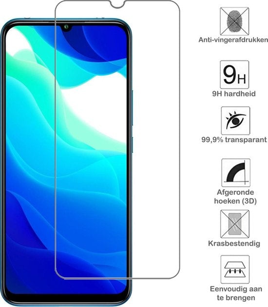 Xiaomi Mi 10 Lite Screenprotector Tempered Glass