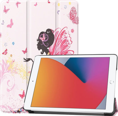 iPad 10.2 2020 Trifold Bookcase Hoes - Elfje