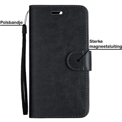 iPhone 13 Pro Max Hoesje Bookcase Cover Uitneembaar - Zwart