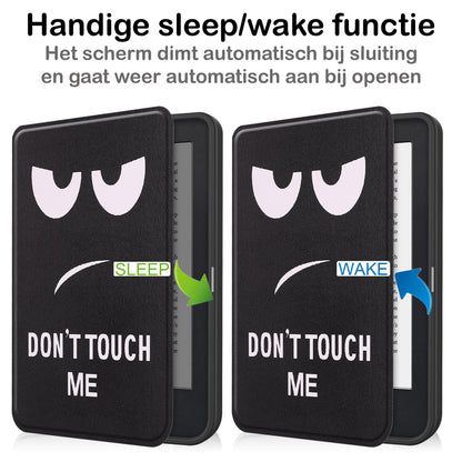 Kobo Clara 2E Bookcase Hoes Shockabsorberend - Don't Touch Me