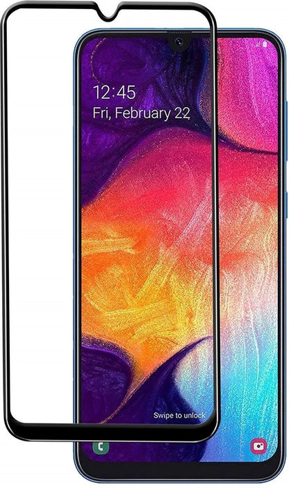 Samsung Galaxy A50 Screenprotector Full Cover Tempered Glass