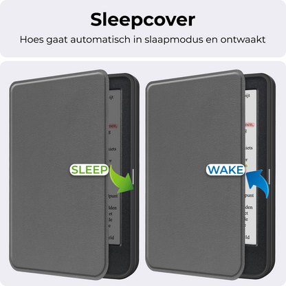 Kobo Clara Colour Bookcase Hoes Shockabsorberend - Grijs