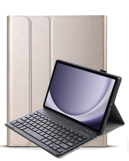 Samsung Galaxy Tab A9 Plus Toetsenbord Hoes met Uitneembaar toetsenbord - Goud