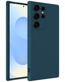 Samsung S25 Ultra Hoesje Siliconen Backcover Lichtgewicht - Donkerblauw