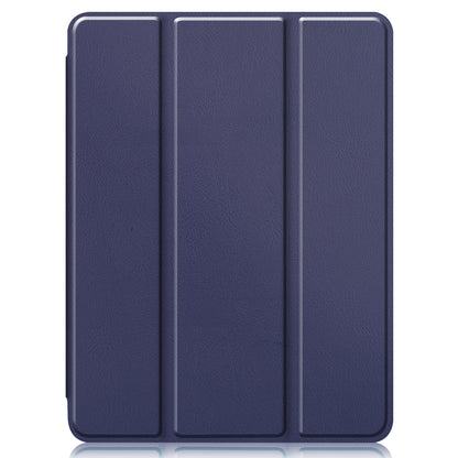 iPad Pro 2021 (11 inch) Trifold Bookcase Hoes met Penhouder voor Apple Pen - Donkerblauw