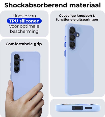 Samsung A15 Hoesje Siliconen - Lichtblauw