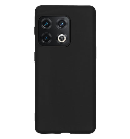 OnePlus 10 Pro Hoesje Siliconen Backcover Lichtgewicht - Zwart