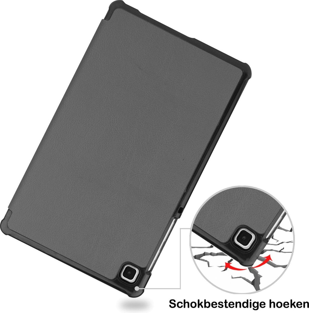 Samsung Galaxy Tab A7 Lite Hoesje Book Case - Grijs