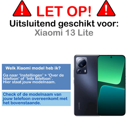 Xiaomi 13 Lite Hoesje Shockproof Backcover Siliconen - Transparant