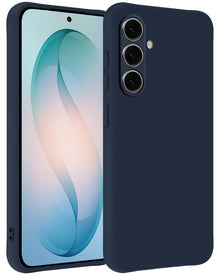 Samsung S26 Hoesje Siliconen Backcover Lichtgewicht - Donkerblauw