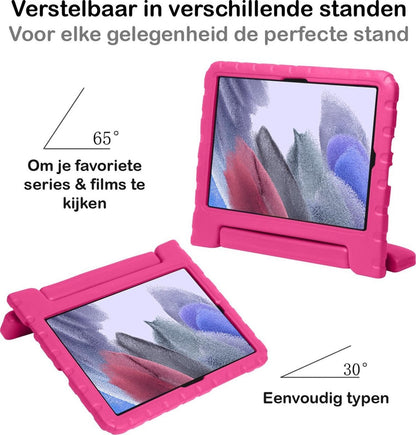 Samsung Galaxy Tab A7 Lite Hoesje Kids Cover Bumper - Roze