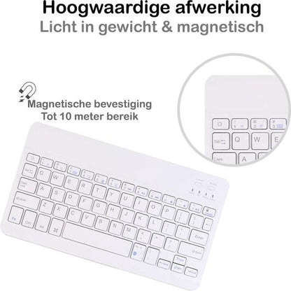 iPad 10.2 2019 Toetsenbord Hoes met Uitneembaar toetsenbord - Donkergroen