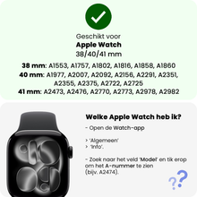 Apple Watch 1, 2, 3, 4, 5, 6, 7, 8, 9, SE - 38/40/41 mm Bandje Siliconen met verstelbare polsband - Oud Roze