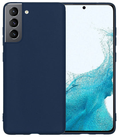 Samsung S22 Plus Hoesje Siliconen - Donkerblauw